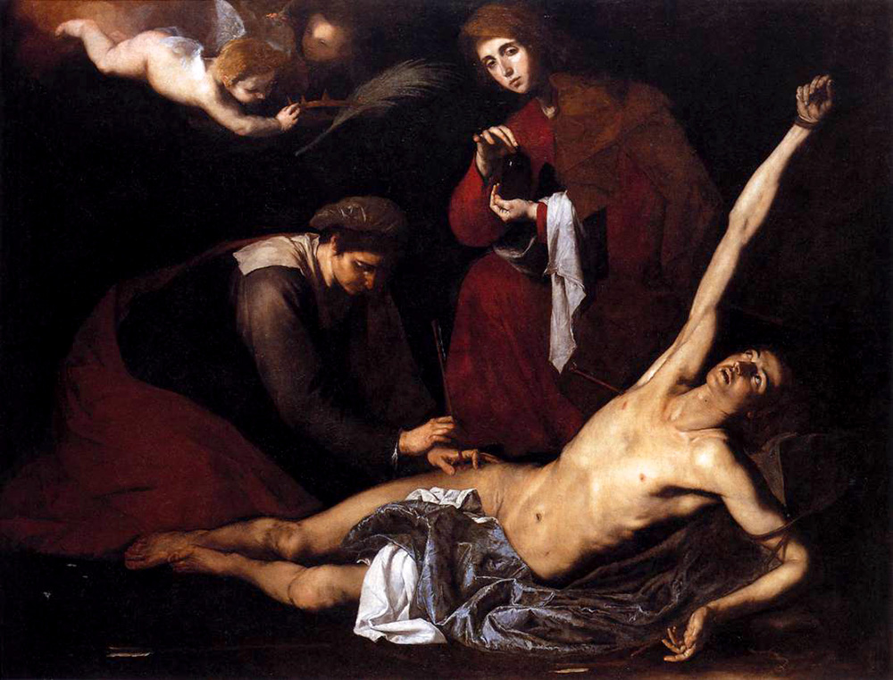 saint sebastian tended by the holy women]